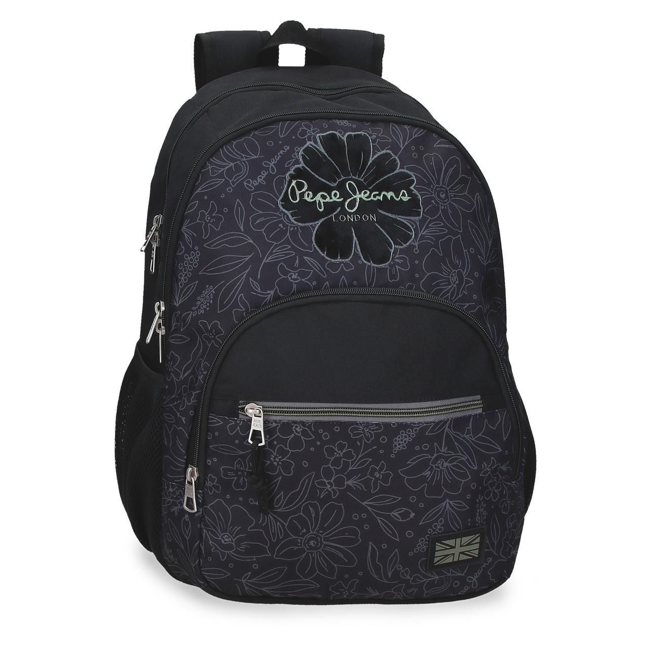 Mochila escolar adaptable a carro Pepe jeans Eloise negro