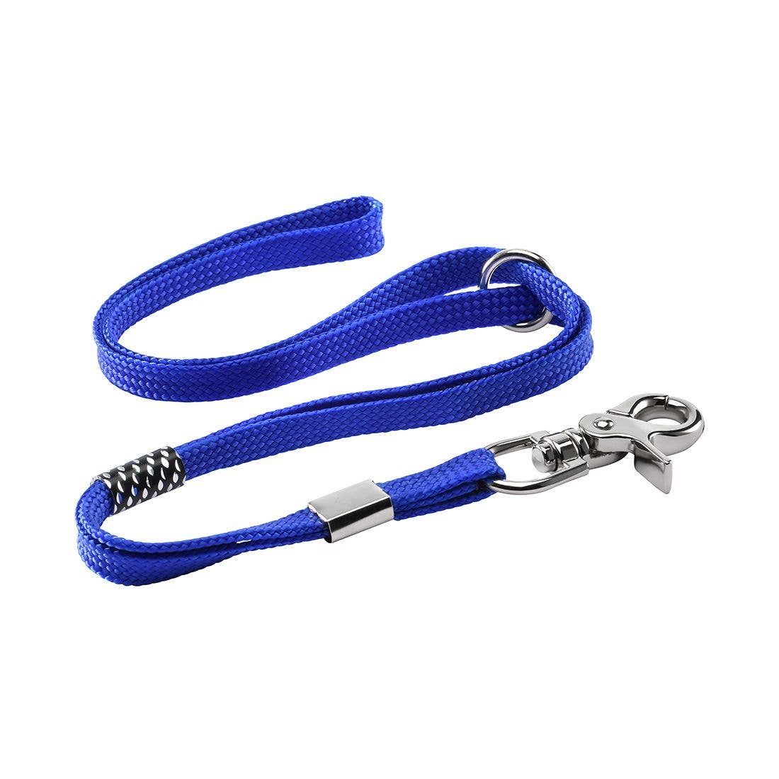 Artero correa para perros de peluquería con cierre de clic, nylon 117 x 2,5 cm, mosquetón giratorio, azul