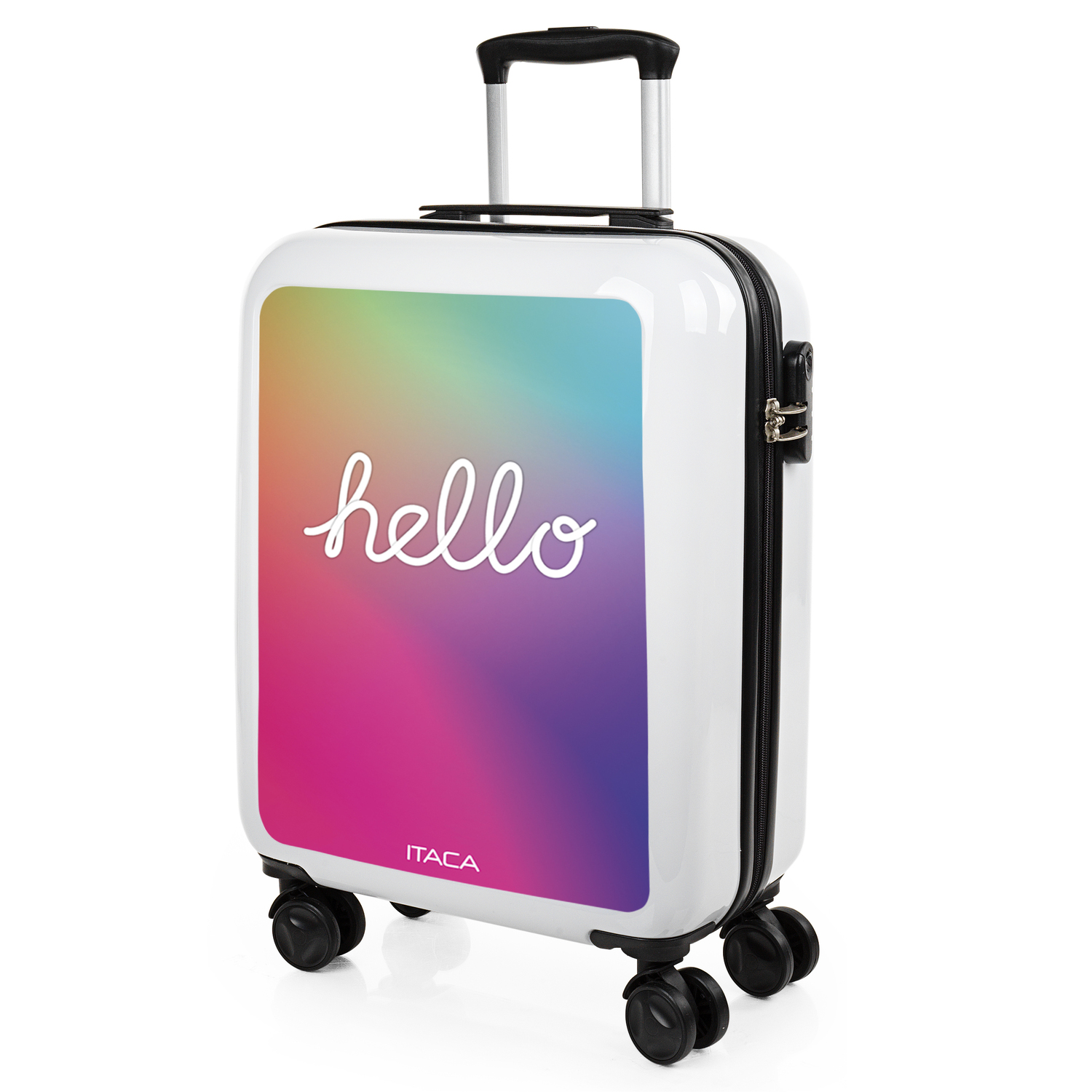 Itaca - Maletas De Viaje - Maleta Cabina 55X40x20 - Maletas Viaje Cabina 4 Ruedas. Maleta De Cabina Ligera Y Resistente. Maletas Cabina Con Candado Combinacion 703250