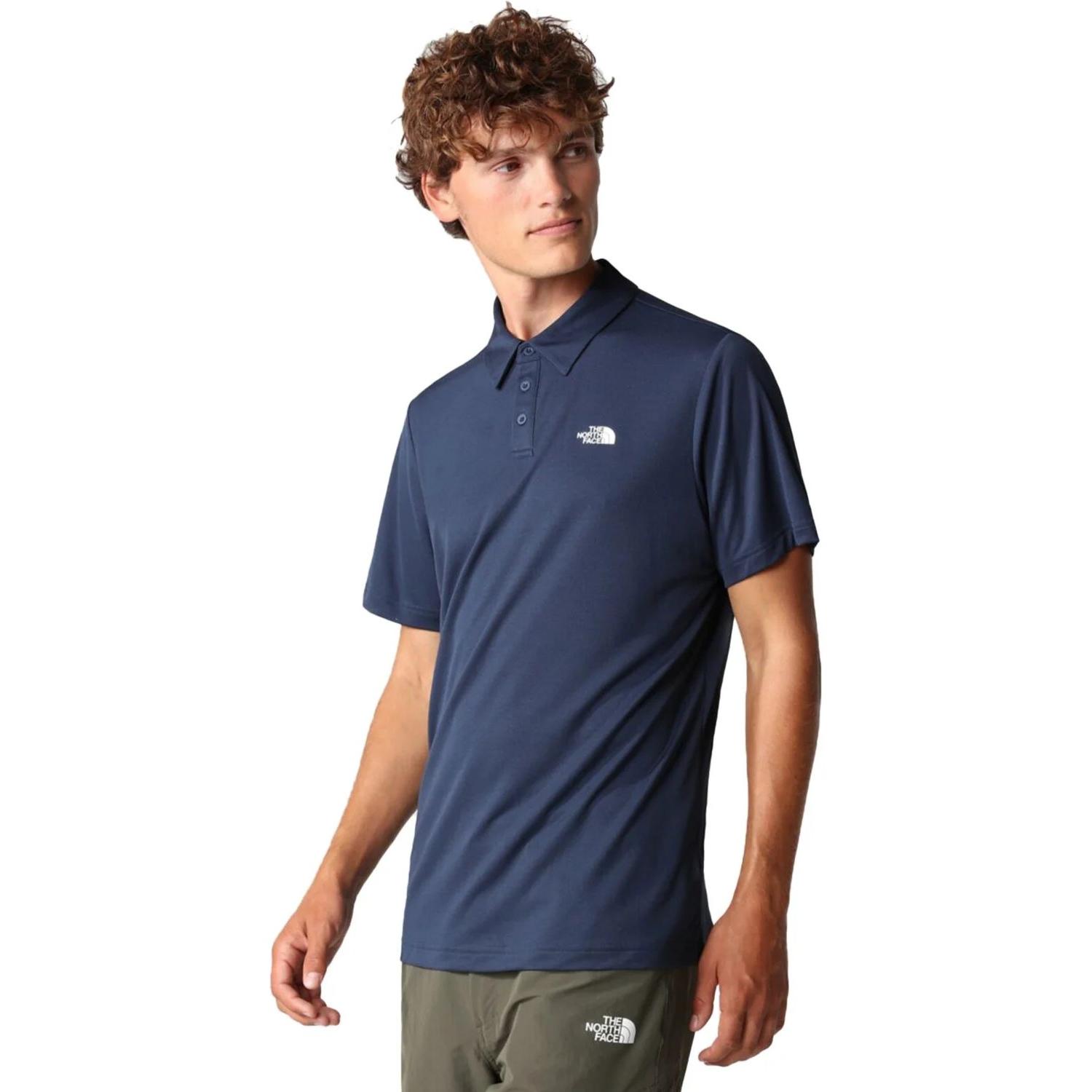 THE NORTH FACE (NORTH) Tanken Polo Hombre – FlashDry™, Secado Rápido, Azul Marino