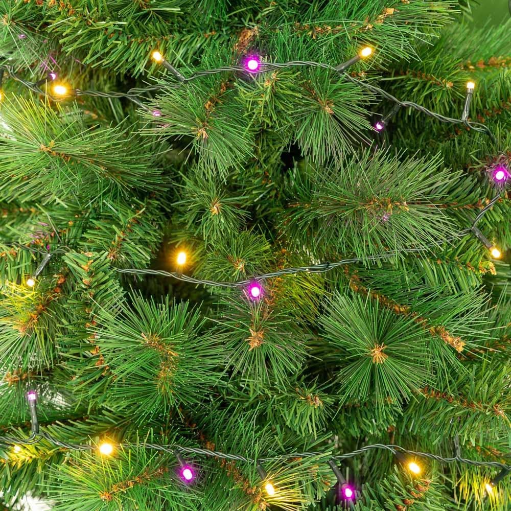 Lola Home Luces de Navidad de 8 Funciones con 1000 Luces led cálidas y Rosas para Interior y Exterior de 50 Metros