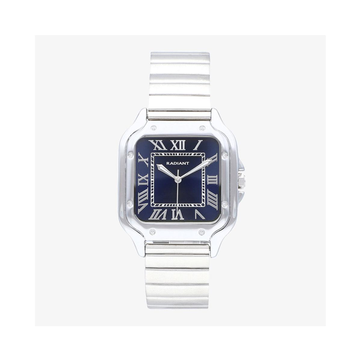 Radiant Reloj Hombre Caja De Latón Pulsera Acero De Color Plateado Resistente Al Agua 5 Atm Ra664202