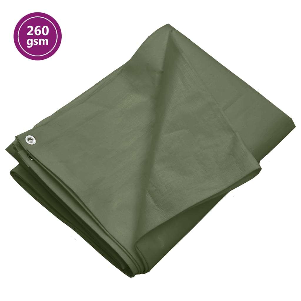 vidaXL Lona HDPE 260 g/m² 2x3 m Toldo Camping Cubierta Refugio Acampada Color Blanco, Gris, Verde y mas