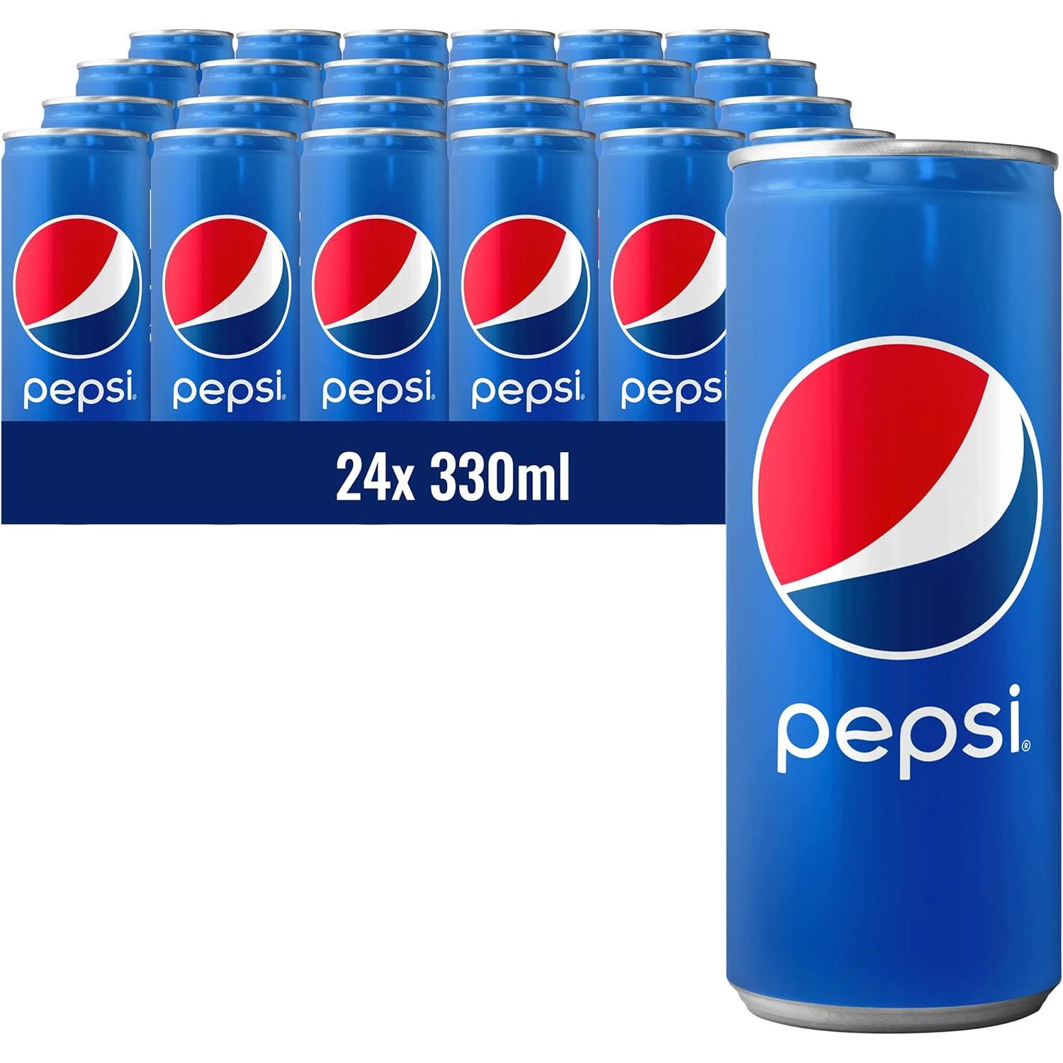 Pepsico-Pepsi cola lata normal zero max azucar 7up kas naranja y limon lata 330ml caja 24unidades sabor original nacional de España
