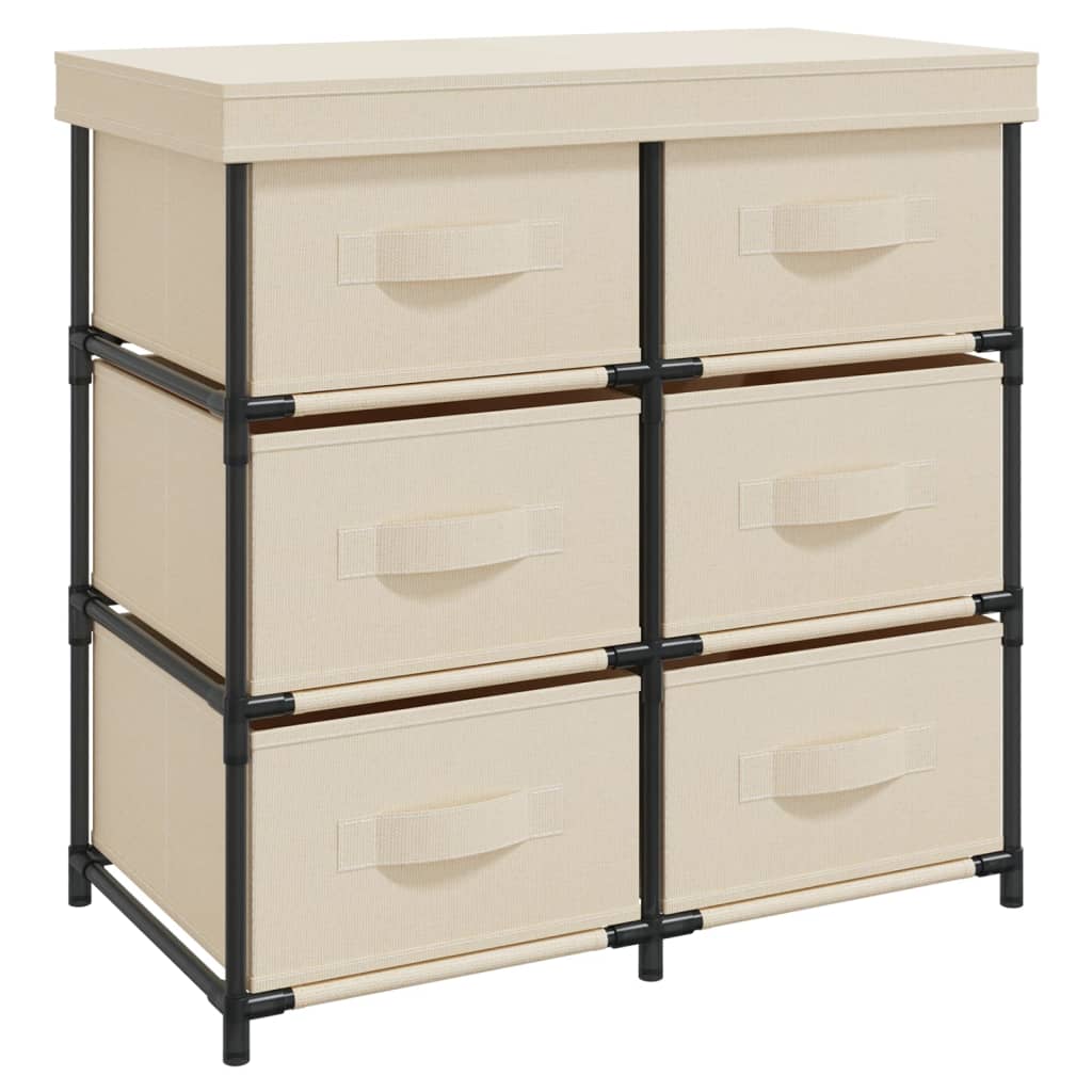 vidaXL Armario almacenamiento con 6 cajones acero 55x29x55 cm