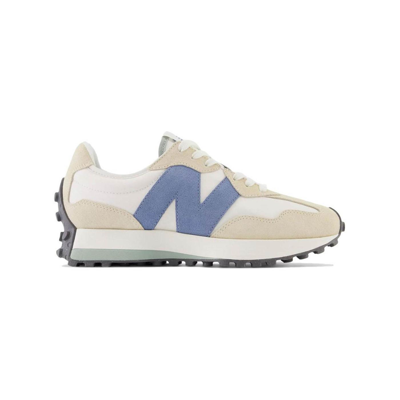 Zapatilla Mujer New Balance 327 Blanco Azul Beig
