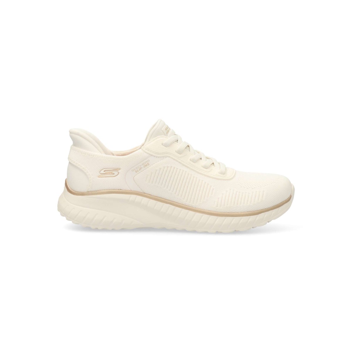 Skechers - Zapatillas deportivas BOBS Squad Chaos - Current Muse para mujer, cómodas y flexibles con tecnología Skechers Memory Foam™ y parte superior de knit técnico