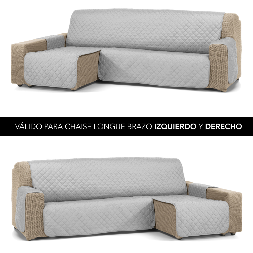 VALENTIA HOME - Funda Cubre Sofá Chaise Longue Acolchado JOYA - Protección Completa | Ajuste Perfecto | Protector chaise longue | Funda para invierno y verano | 3 tamaños y 16 colores