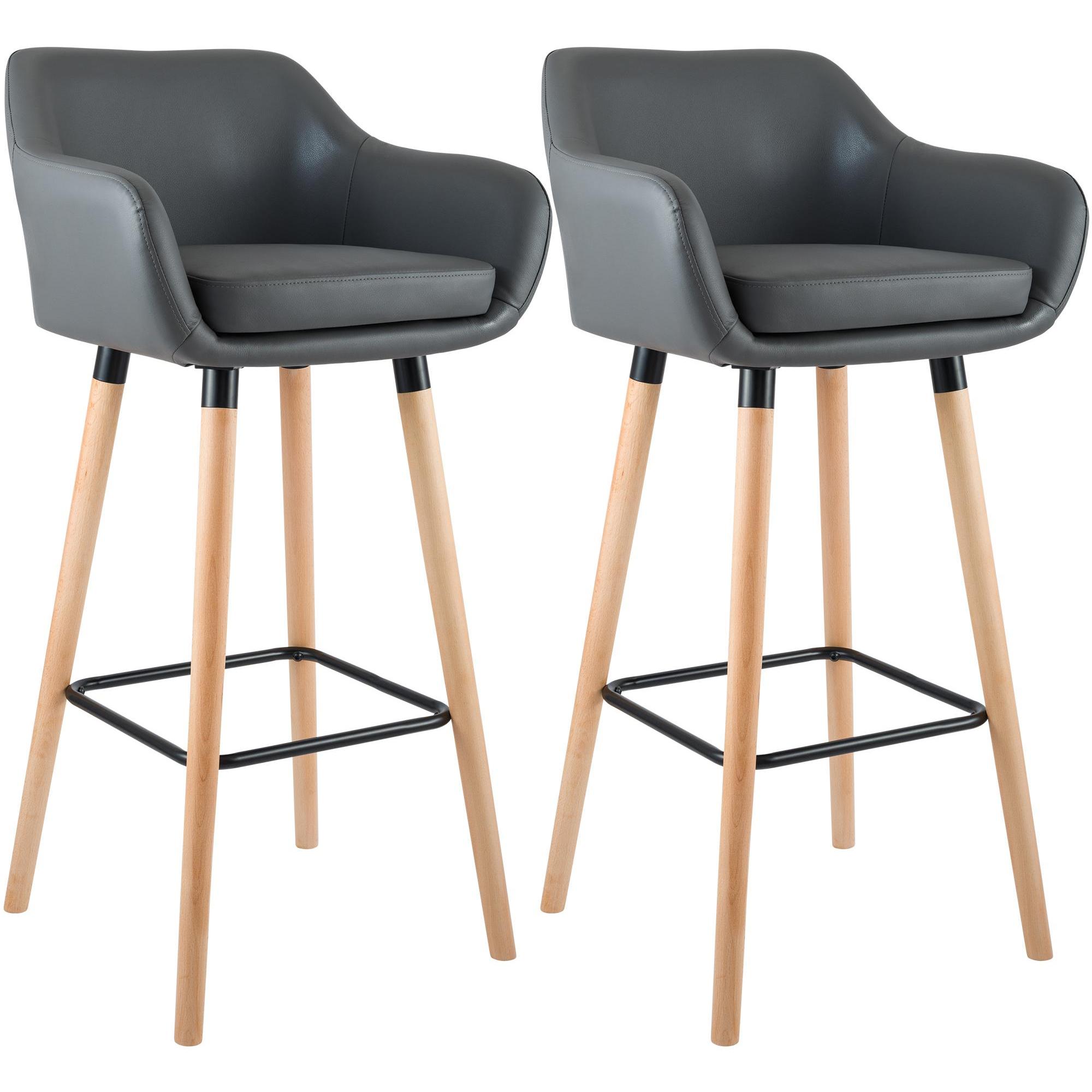 2er Set Barhocker Grant Kunstleder