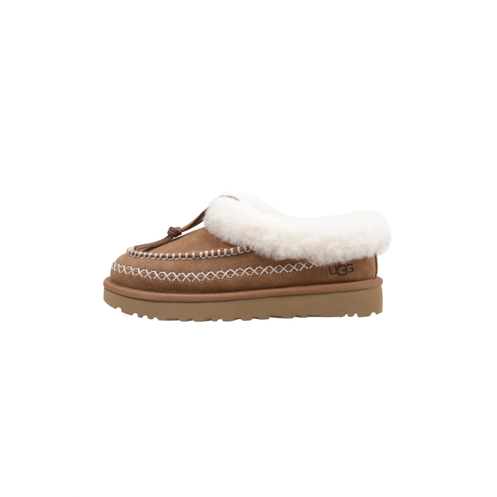 UGG Tasman Alpine Zuecos Planos Mujer Cuero