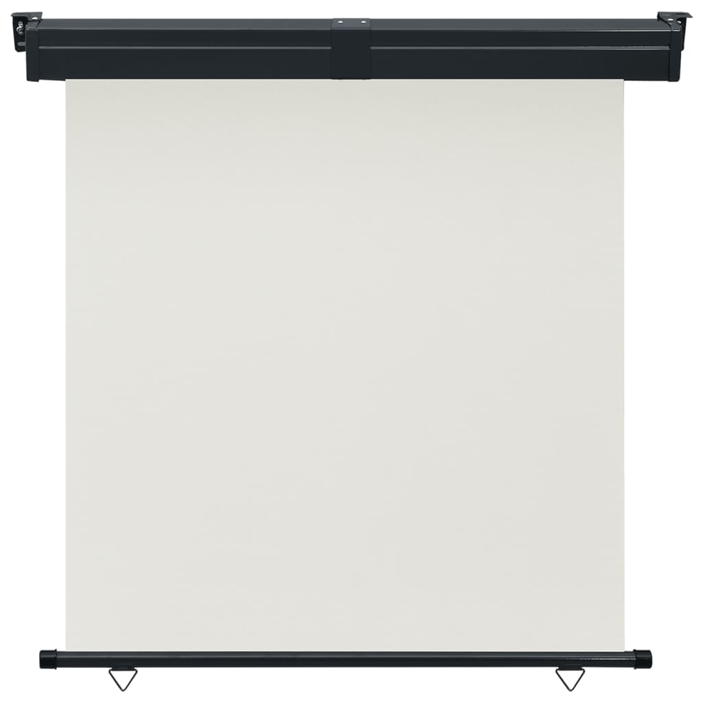 vidaXL Toldo lateral de balcón 165x250 cm Color Negro, Crema, Azul