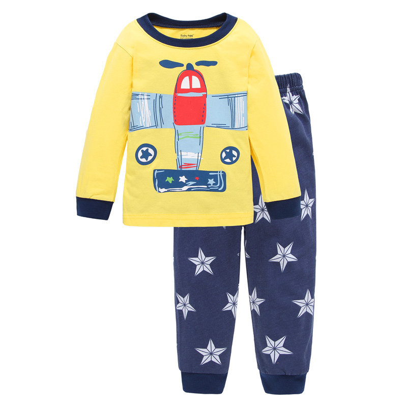 Conjunto de pijama infantil, adecuado para niños de 2 a 7 años, conjunto de pijama para niño.