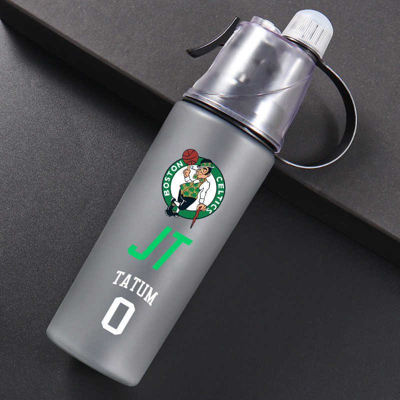 Botella Deportiva con Boquilla de Spray - Cantimplora Antigolpes de Gran Capacidad para Exteriores (Verano/Material Plástico)--600ml