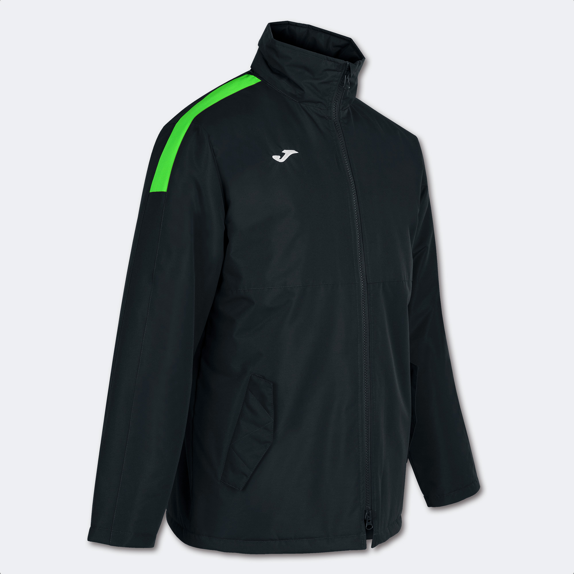 JOMA ANORAK TRIVOR NEGRO VERDE FLÚOR Talla 4 (6XS) Niño Junior