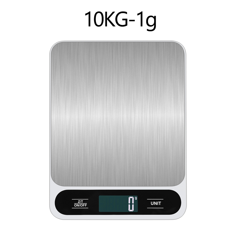 TK Báscula De Cocina Digital 10kg WanHenDa Para Hornear Y Dieta Personal Escala Electrónica De Peso LCD Display En Blanco Y Negro