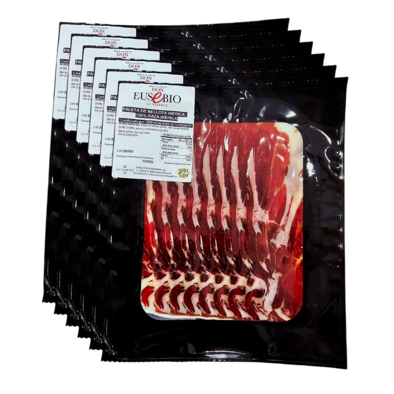 Paleta bellota 100% Ibérica Salamanca 5 sobres de 100grs al vacío Paletilla de Jamón Ibérico