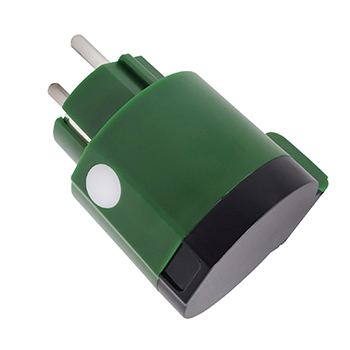 LED ATOMANT Enchufe Inteligente Exterior WiFi 16A, Disponible en Color Negro o Verde, Protección IP44, Control desde App Smart Life, Compatible con Alexa y Google Assistant, Ideal para Jardines, Terrazas, Zonas al Aire Libre y Automatización Exterior