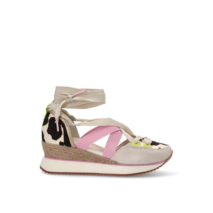 Zapatillas Gioseppo - Mujer - Cuña Media - Modelo Ludlow - Color Vaca