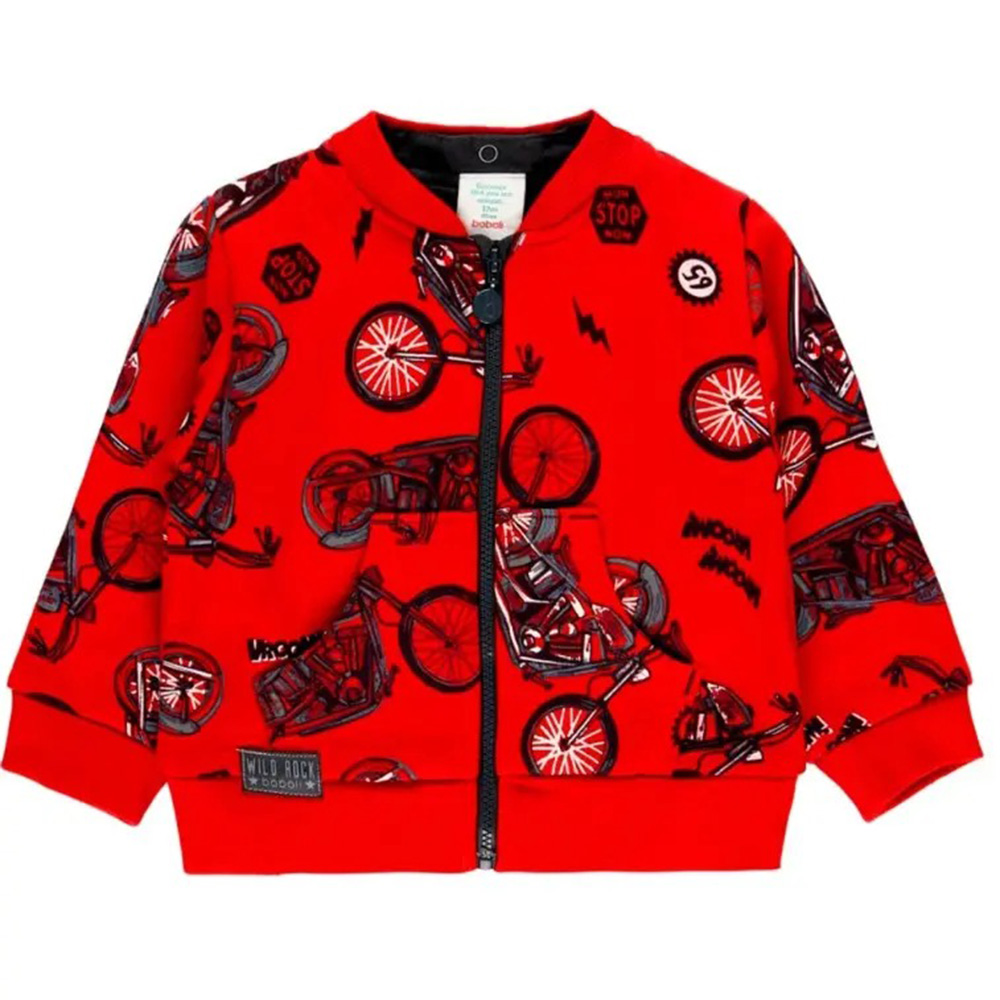 Boboli Sudadera Felpa básica de niño 315111 9962 ROJO ropa niños Winter BOBOLI ROYALE CORDONETS