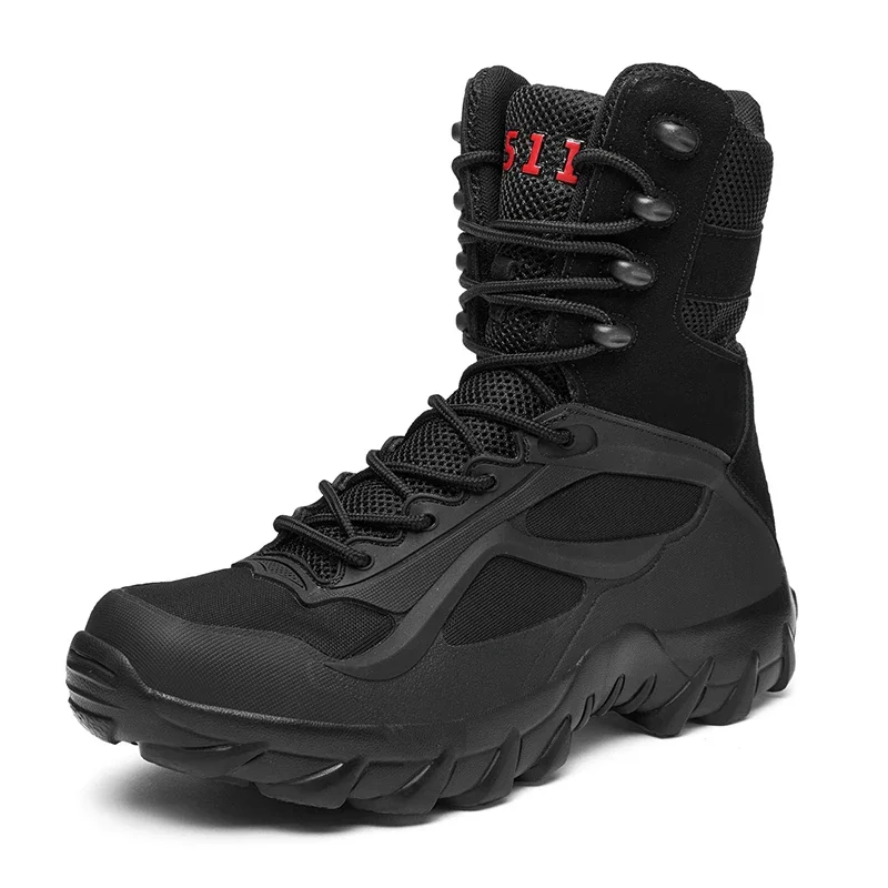 TK Botas Tácticas Para Hombre Ligera Impermeable Antideslizante Militar Campo Otoño Zapatillas Hombre Cro-tied Lace-up Adulto