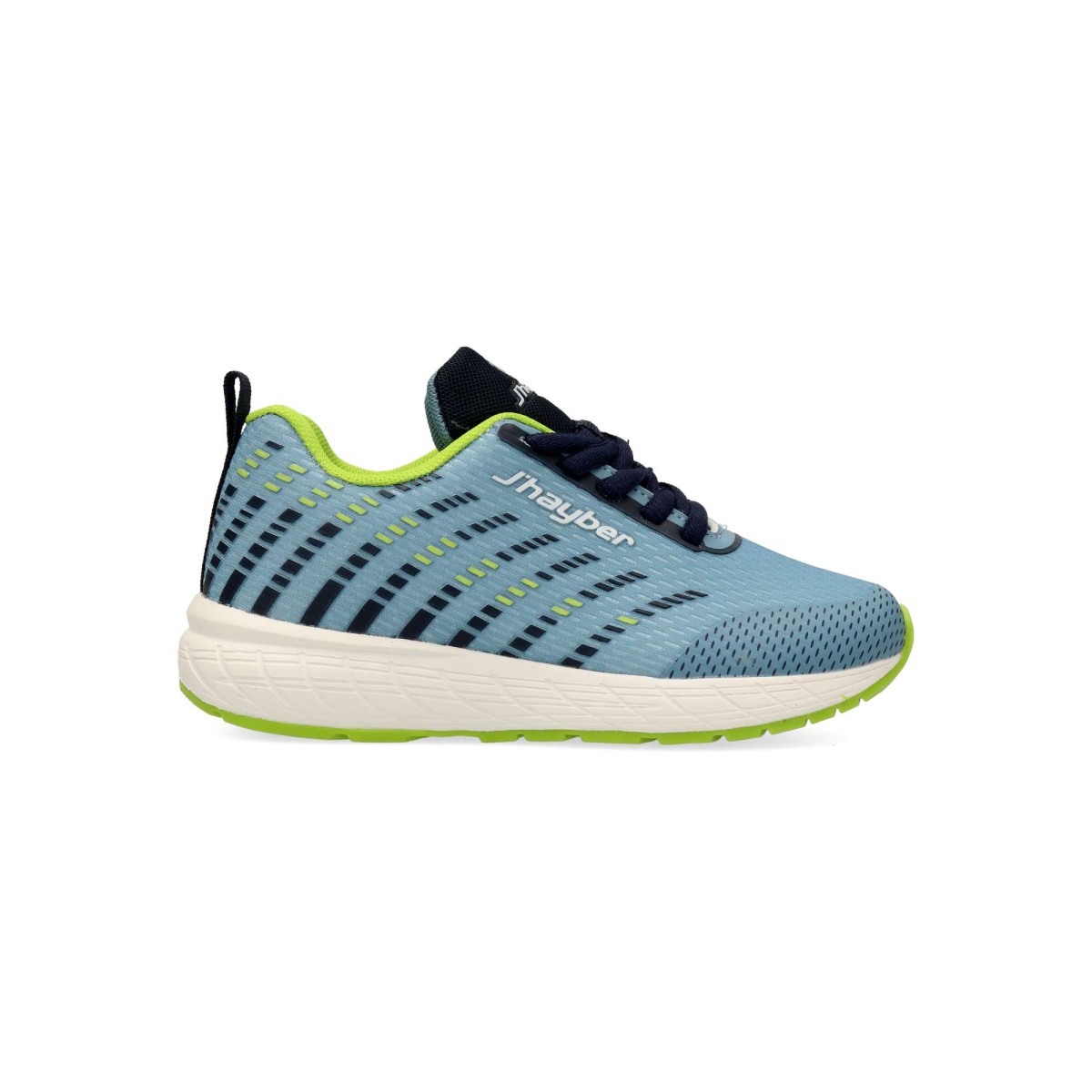 J´Hayber - Zapatillas deportivas Ritual 100 para niño con upper de rejilla transpirable y ajuste de cordones color gris ideales para colegio