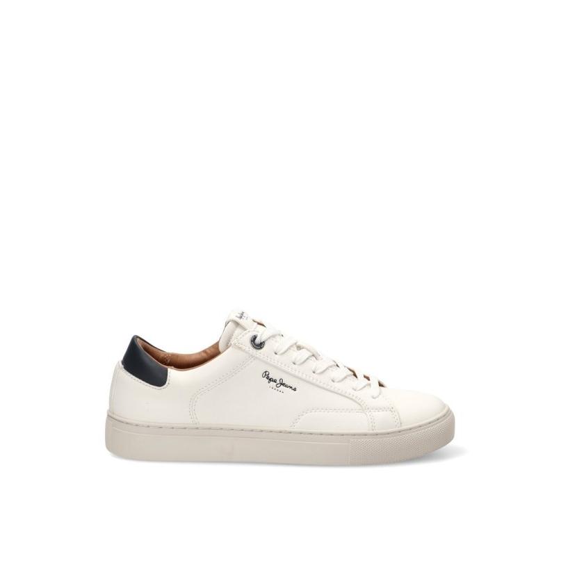 Zapatillas Casual Pepe Jeans - Hombre - Suela Plana - Modelo Pms00048 - Color Blanco