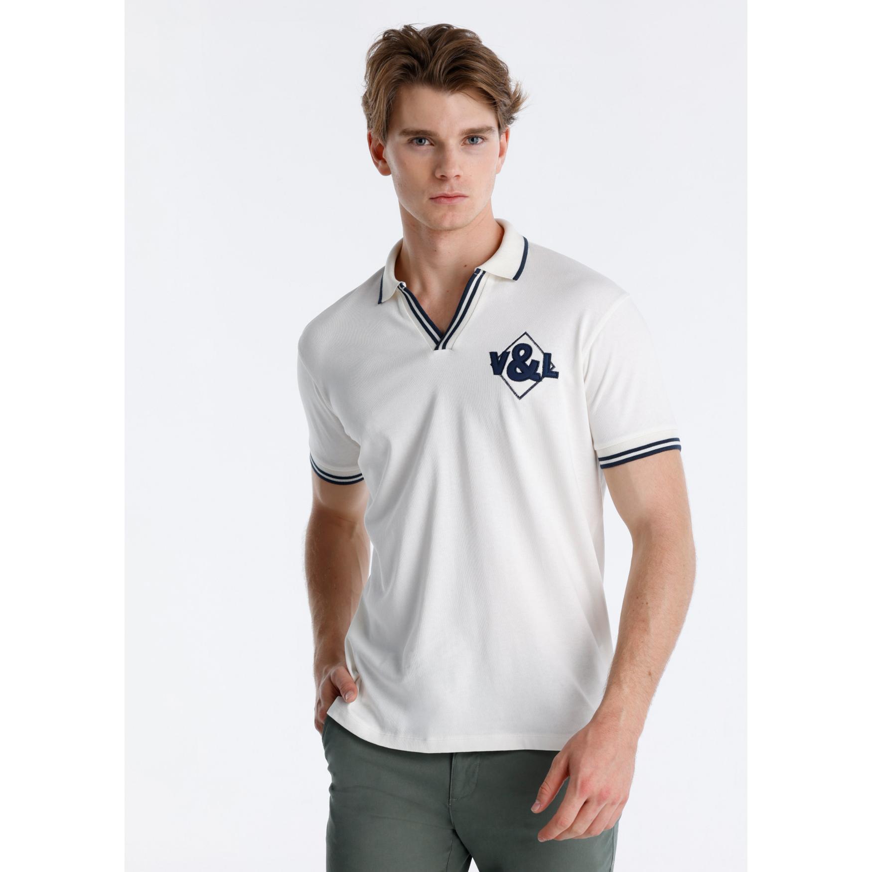 Victorio & Lucchino - Polo con Elásticos en Contraste y Logotipo Rombo