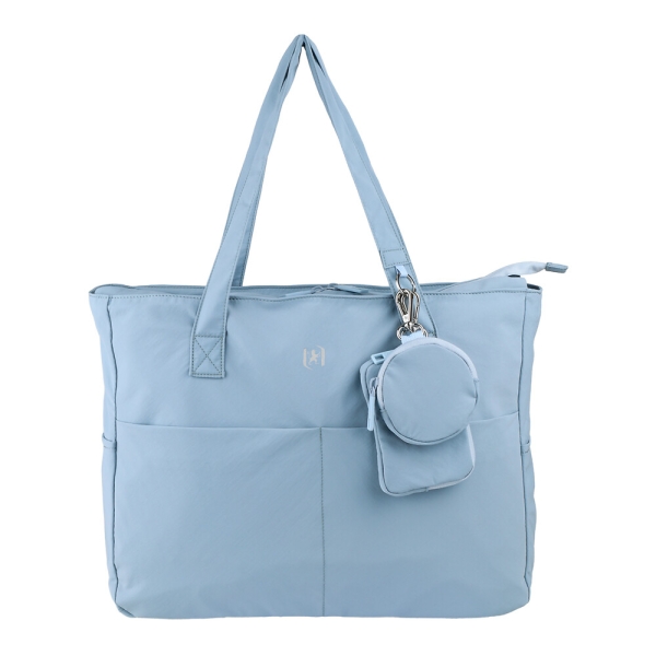 Oxford endless tote bag 14l - amplio compartimento - 9 bolsillos - incluye neceser interior, monedero y tarjetero - color azul