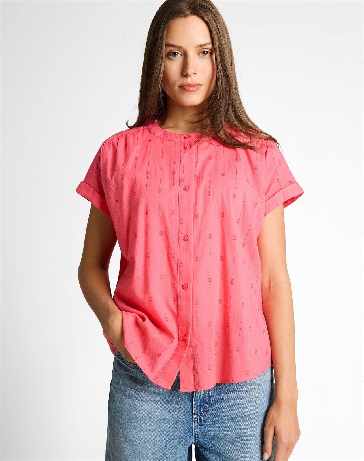 Blusa Tom Tailor One With Dobby 1049807 40029