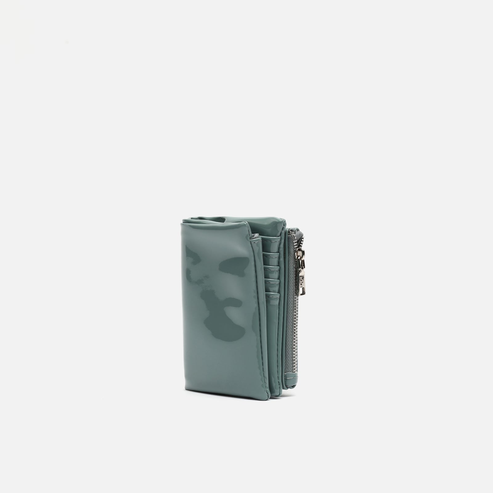 Misako - Monedero Atira  pequeño de charol ED. para mujer, cartera compacta estilo elegante y moderno