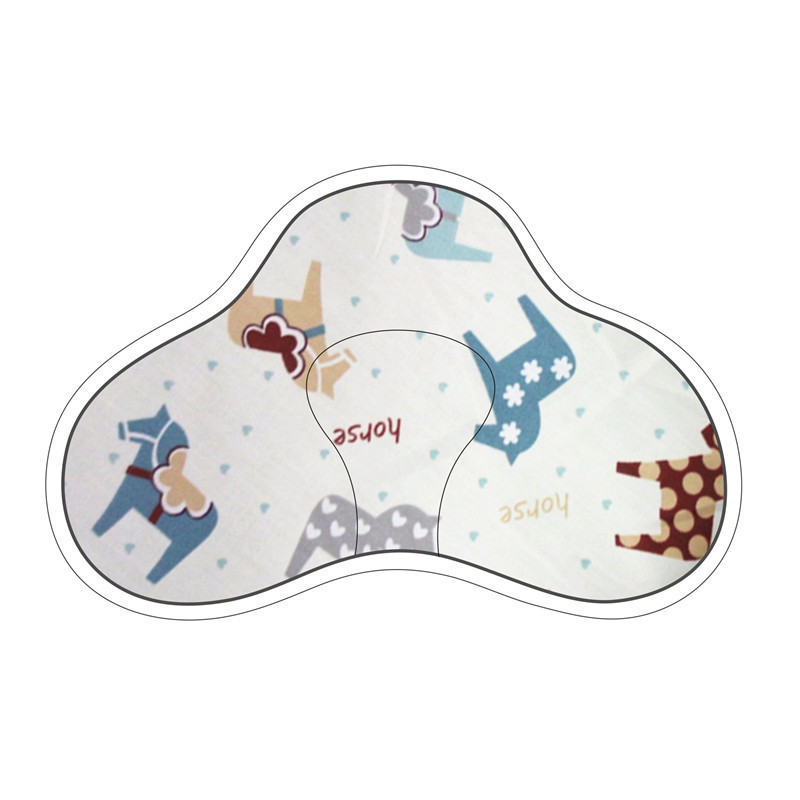 CA Almohada para bebé recién nacido, transpirable, antisesgo, almohada correctora y moldeadora para evitar regurgitaciones.