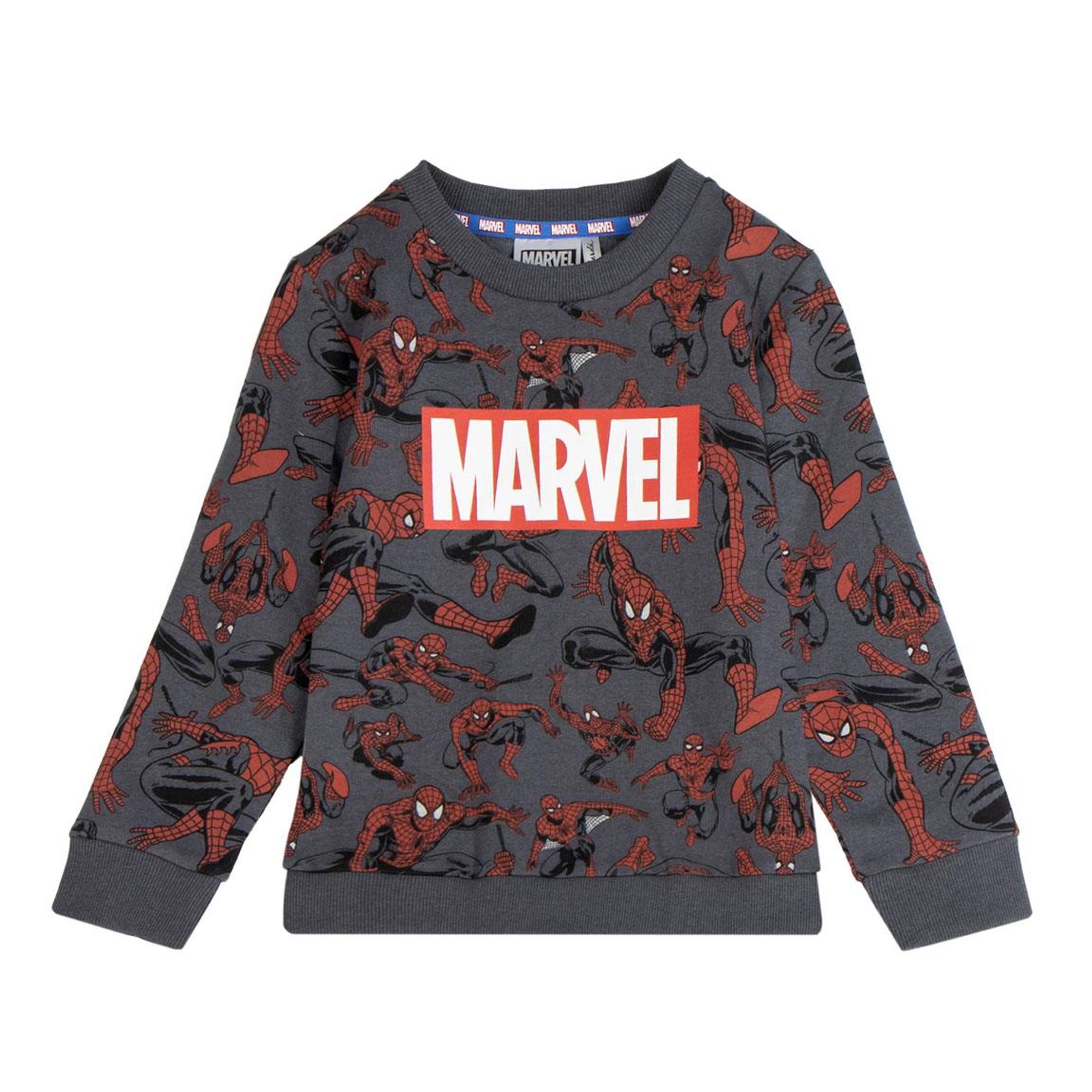 Sudadera Marvel Spiderman para niños, Sudadera con diseño exclusivo, Estilo moderno y cómodo con estampado integral, Ideal para otoño e invierno