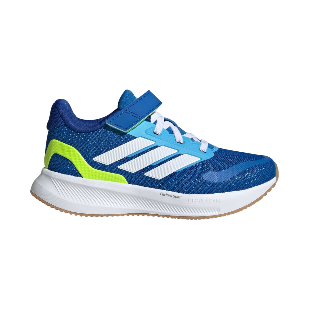 ADIDAS RUNFALCON 5 EL C VELCRO AZUL/LIMA/BLANCO PARA NIÑOS