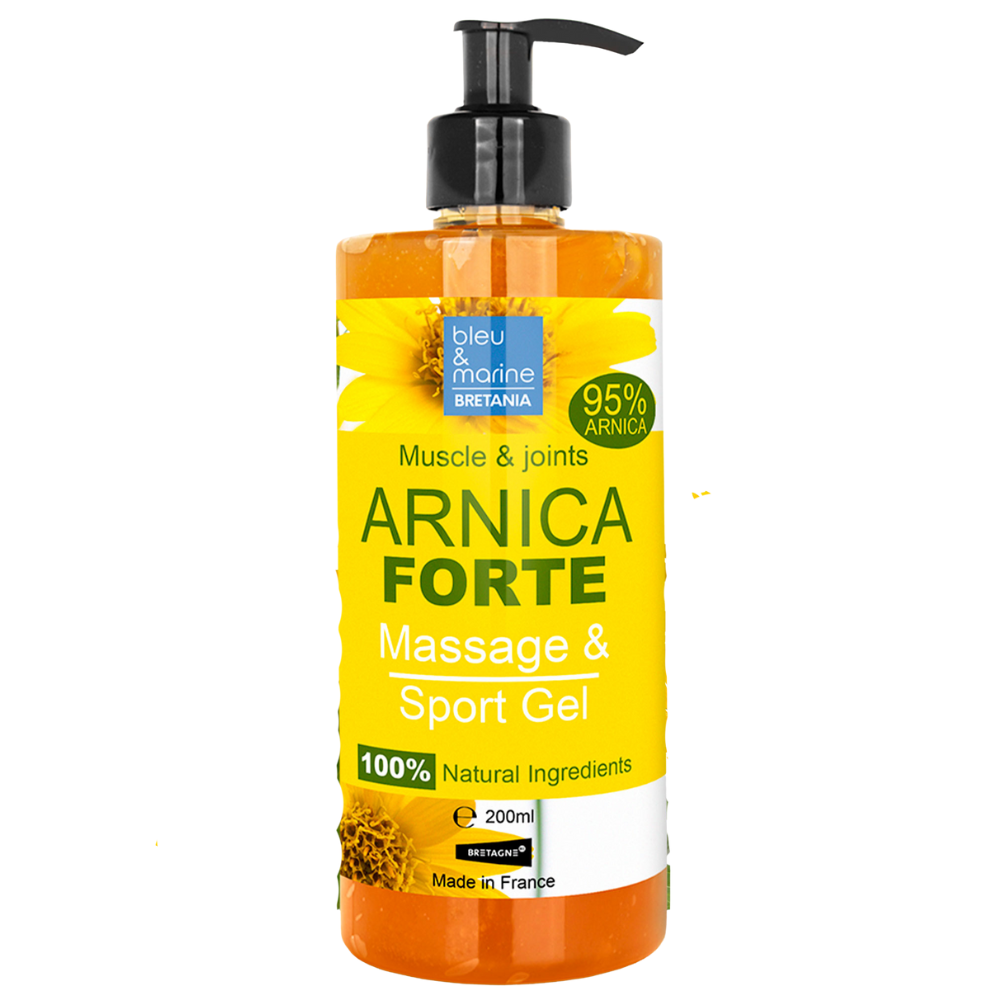 Gel de Árnica Natural – Gel Deportivo para Masaje Corporal – Efecto Refrescante – Efecto Refrescante e Hidratante – con Extractos Naturales – 200 ml / 500 ml / 1 Kg