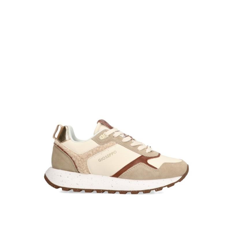 Zapatillas Casual Gioseppo - Mujer - Suela Plana - Modelo Copake - Color Beige