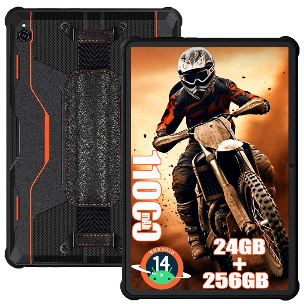 OUKITEL RT9 Tablet 24gb + 256gb 11000mah 10.1" Tablette 16mp Android 14 Dual sim 4g Octa Core Tablette Incassable