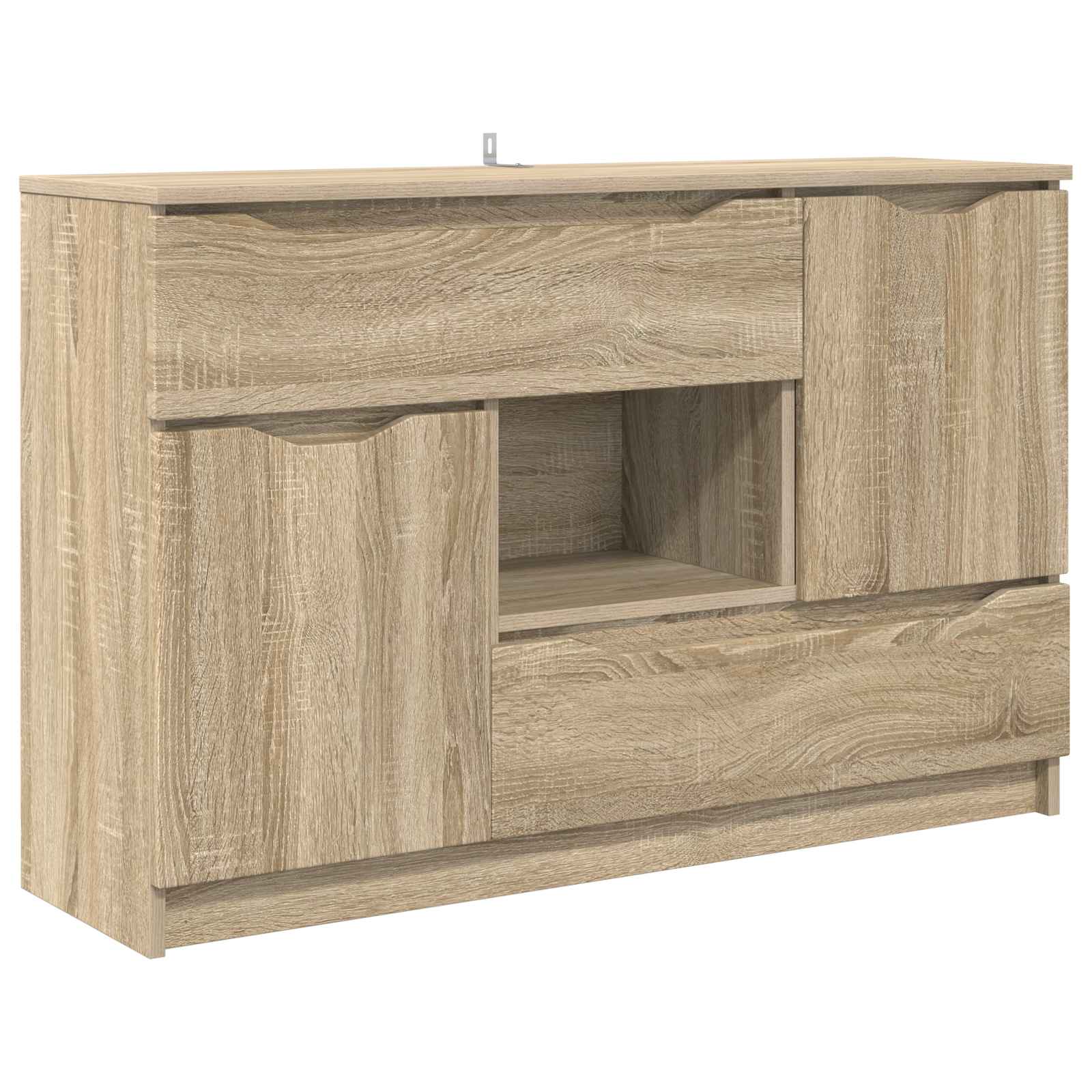 vidaXL Vitrina 100 x 30 x 65,6 Madera de ingeniería Multicolor
