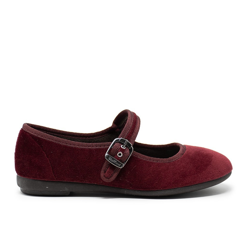 Zapatillas de lona mujer VULLADI 5409-032 MERCEDES TERCIOPELO BURDEOS 14829 XL