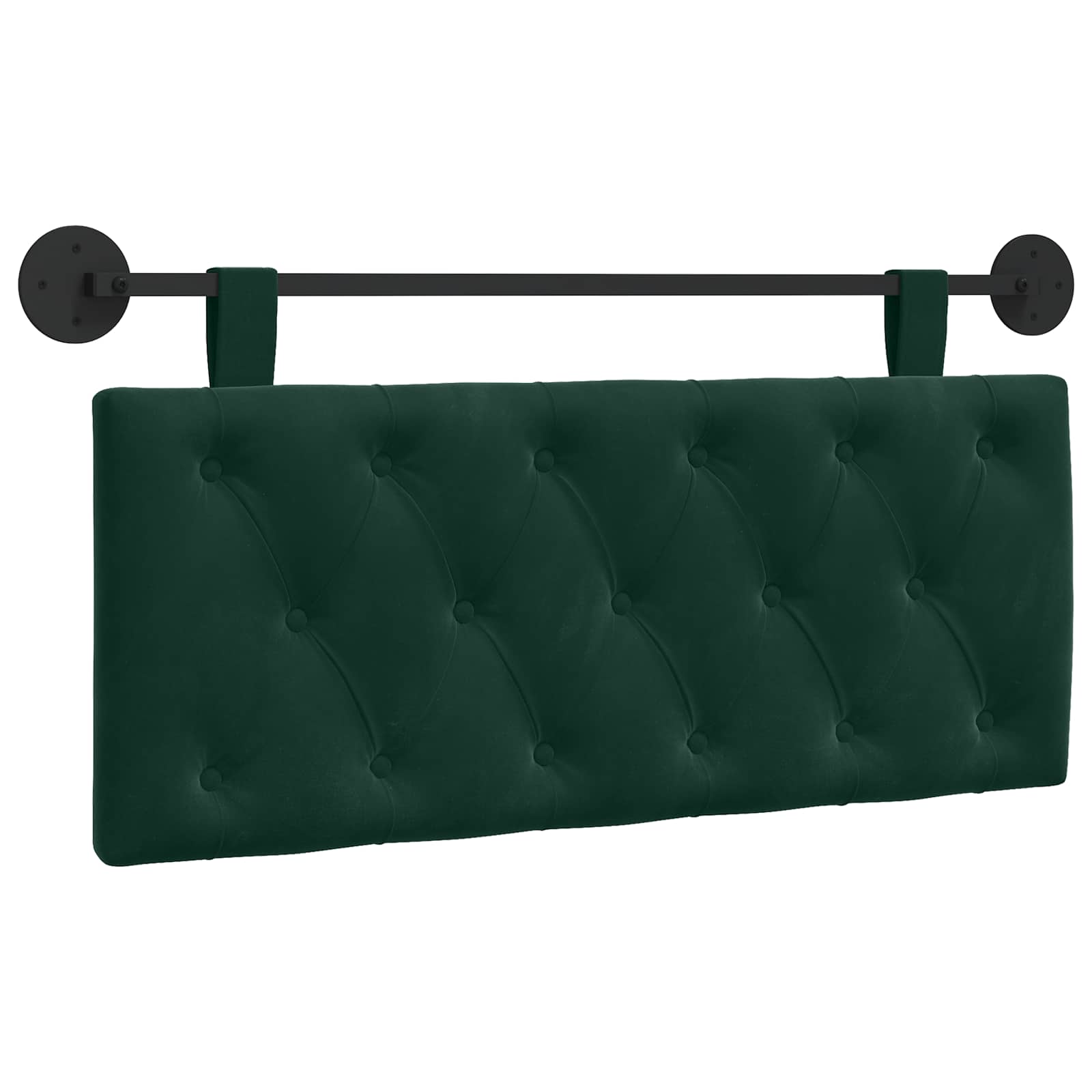 vidaXL Cabecero colgante Terciopelo 110 x 55 x 7 cm Multicolor