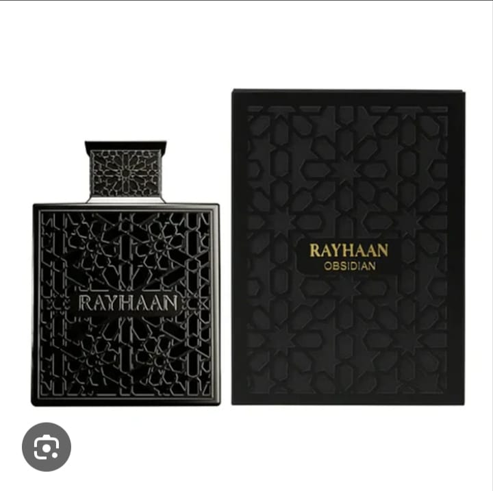 Rayhaan Obsidian es una fragancia masculina que combina sofisticación y modernidad en una botella de 100 ml- Diseñado para el hombre que busca una aroma distintivo y elegante