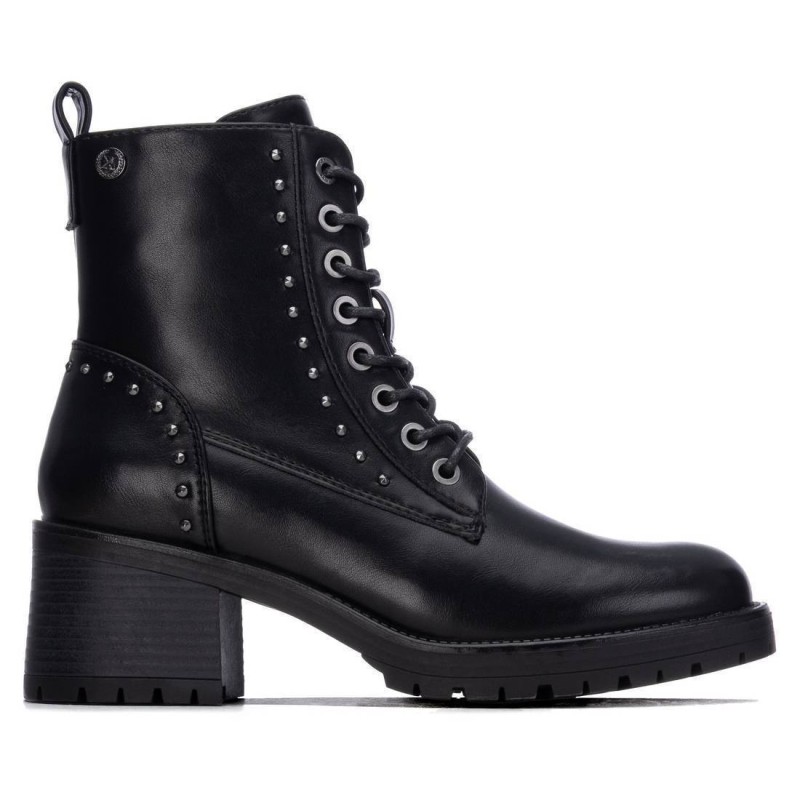 Botas Militares mujer XTI 146083 01 BOTIN MILITAR REMACHES NEGRO 39938 26I