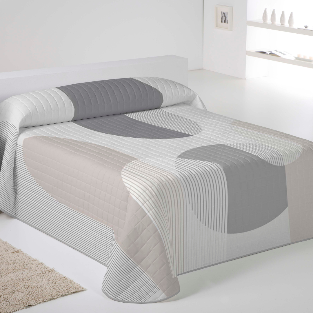 ICEHOME - Colcha Bouti Estampada - Microfibra Extra Suave de Alta Calidad - 15 Modelos Diferentes - Acolchado a Rombos - Cama 90-105/135/150/180 - Relleno Ligero 70 gramos - Fabricado en España