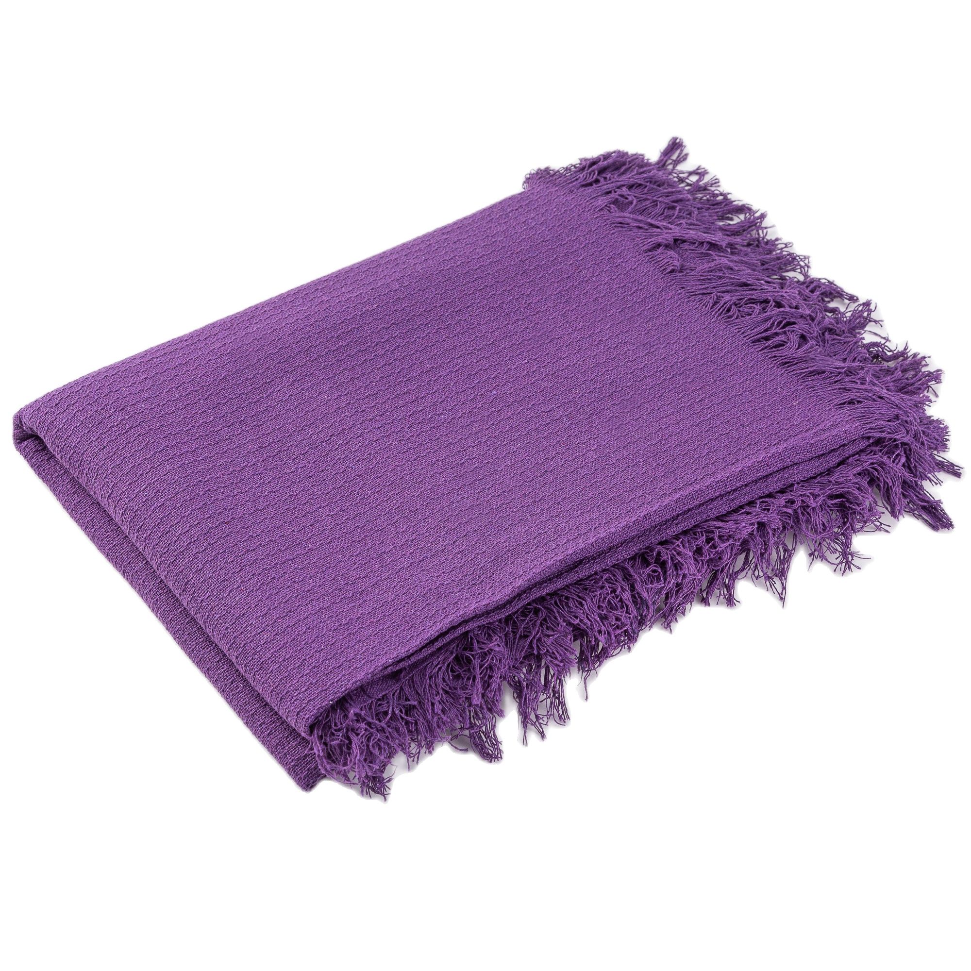 NEW & Almeritex 2000 Colcha Multiusos Sofa, Manta Foulard, Plaid para Cama, Cubresofa Cubrecama Lila