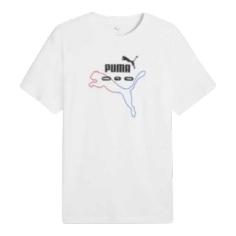 Camiseta Puma Blanca Ess Logo Lab 692031-02 Hombre