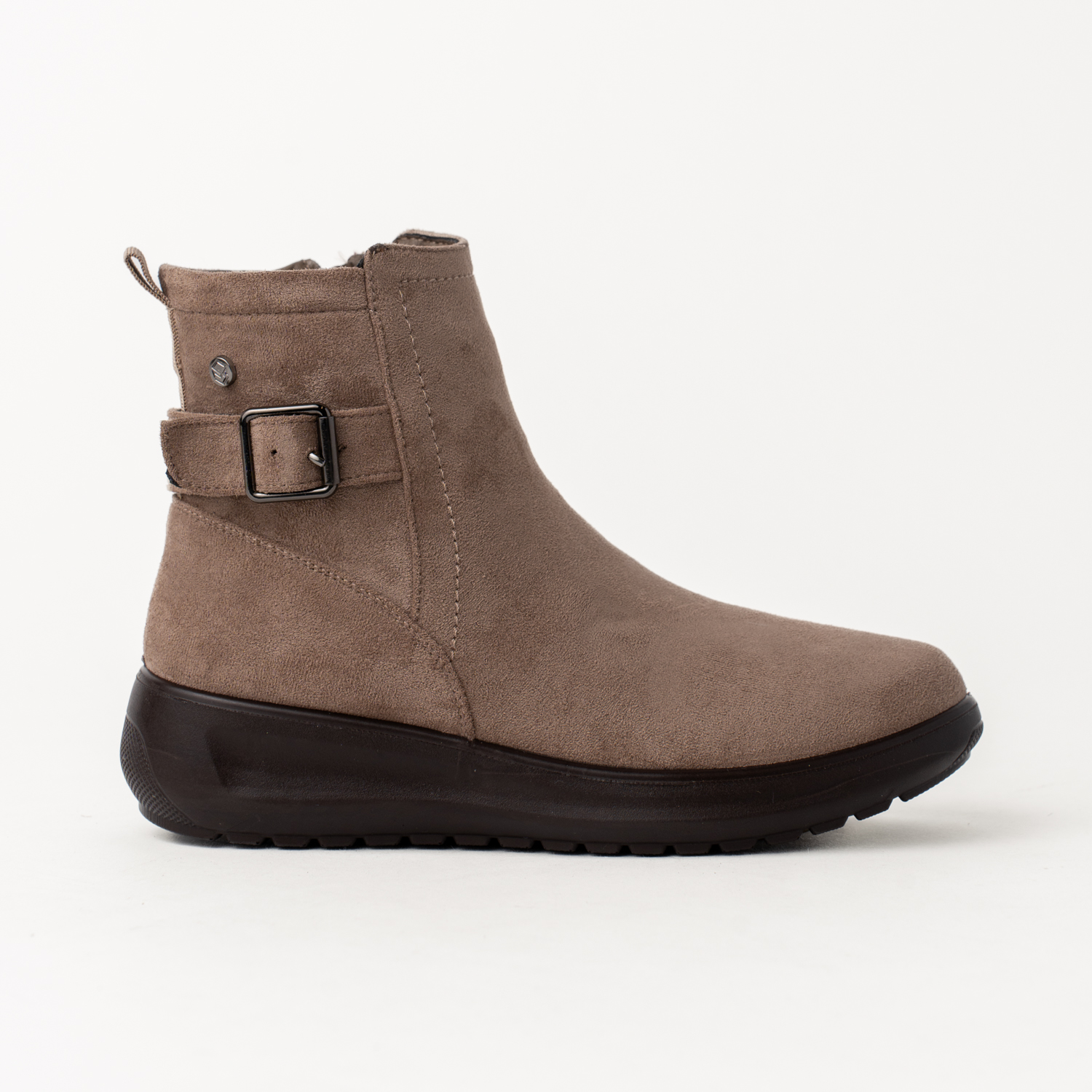 Mysoft 25M656 Botines plataforma de mujer con hebilla y cremallera lateral