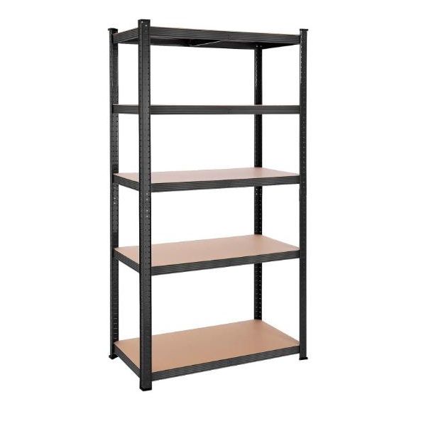 ORION91® - Estantería metálica de acero negro regulable, 200 x 120 x 60 cm, soporta hasta 750 kg, garaje, taller, trastero - spaziOrion91