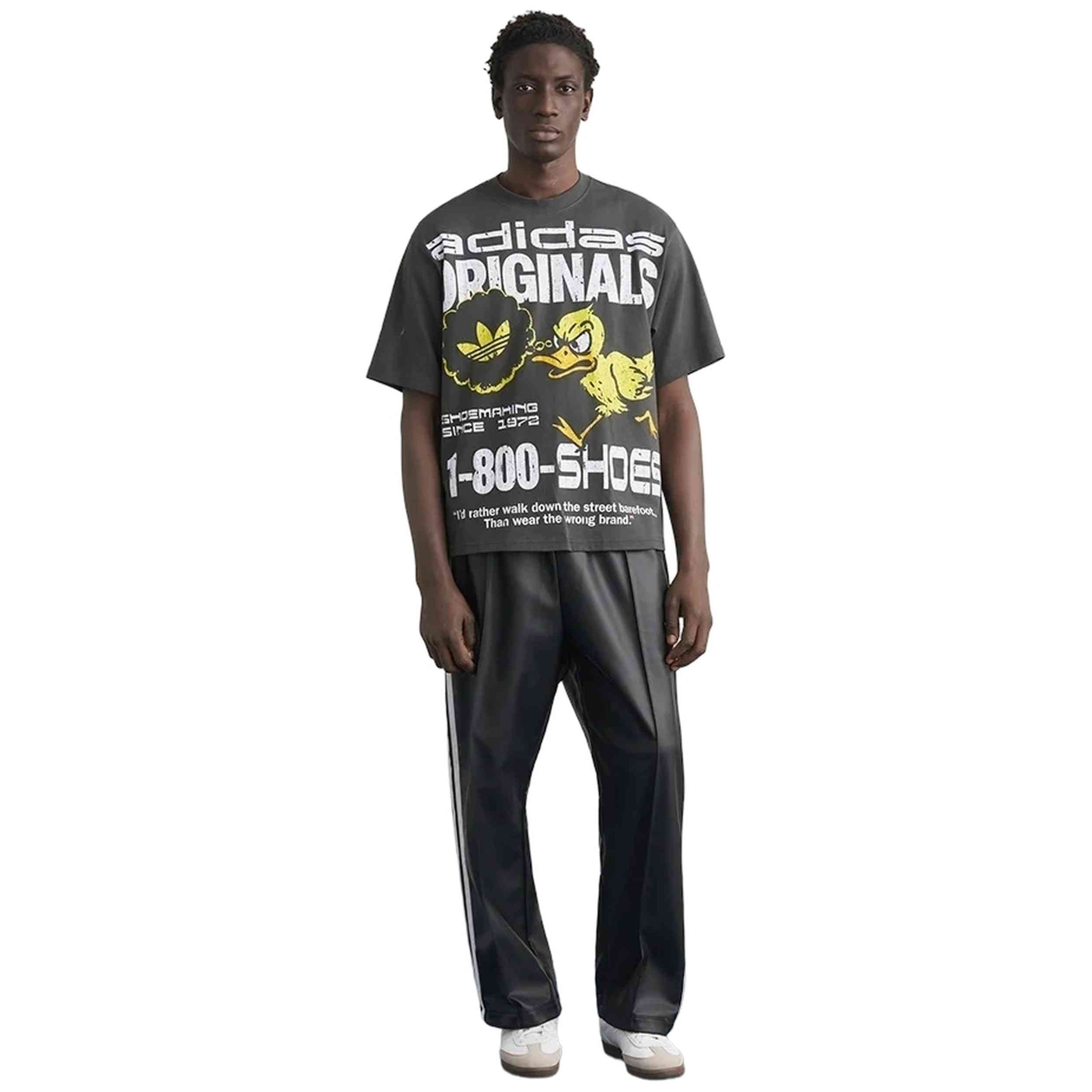 Camiseta De Manga Corta Adidas modelo Originals Duck Graphic para hombre y mujer en color Negro