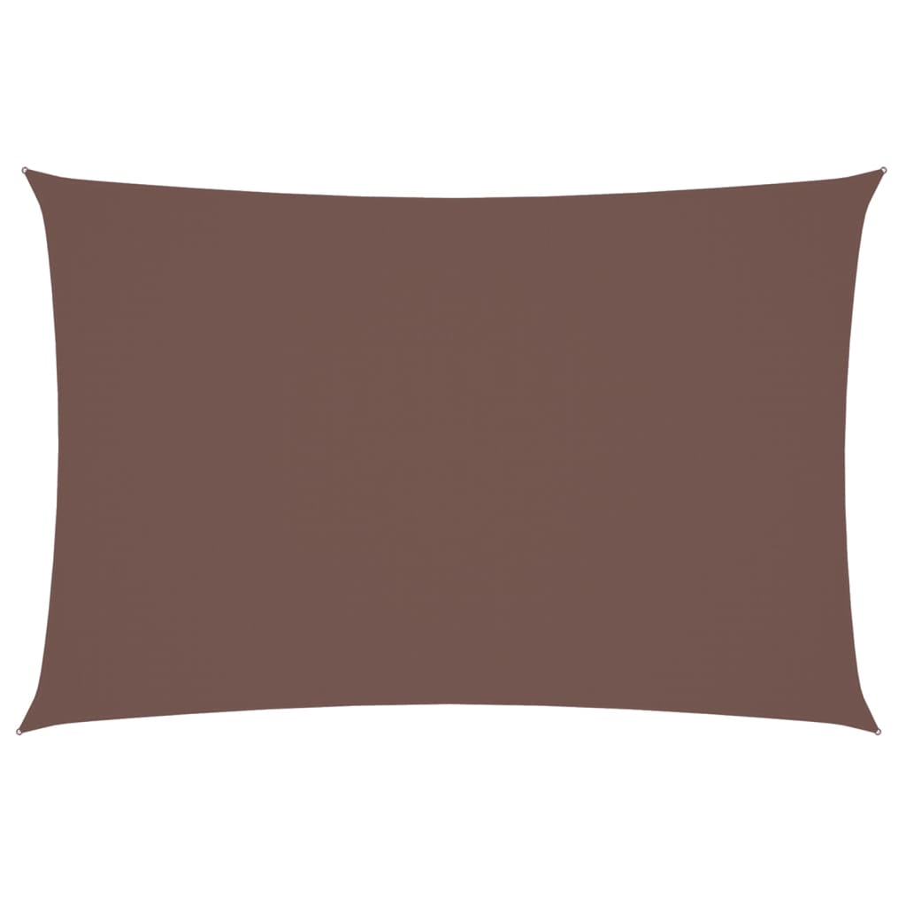 vidaXL Toldo de vela rectangular tela Oxford 2x4 m Color Beige, Crema, Antracita