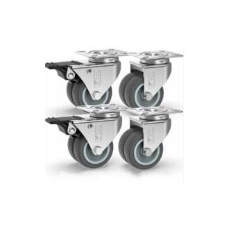 CA ruedas para muebles, ruedas giratorias de 50 mm con y sin freno, ruedas para er muebles, patas para muebles, ruedas y ruedas para muebles
