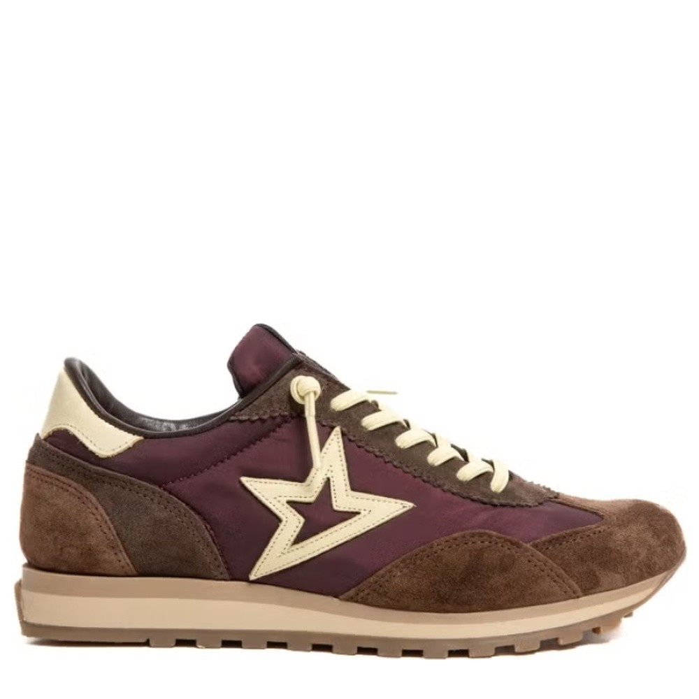 Cómoda 1259 ANTE-MERLOT (granate): zapatillas CETTI piel/nylon, plantilla acolchada, cordones elásticos y suela de goma antideslizante. Confort todo el día. ¡Cómpralas! Altura Tacón bajo (1-3 cm) Referencia